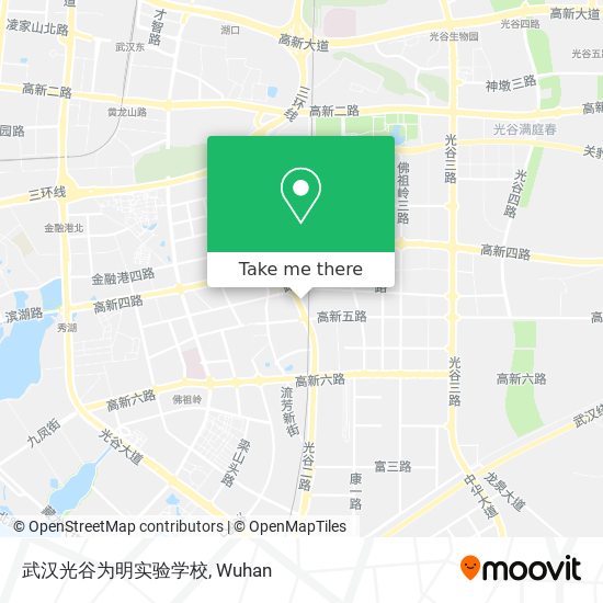 武汉光谷为明实验学校 map