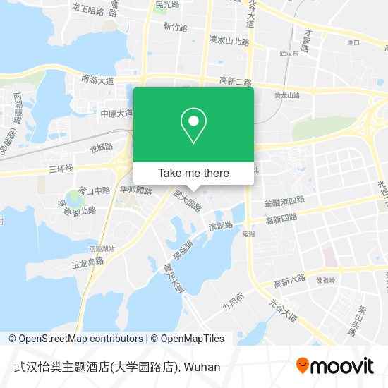 武汉怡巢主题酒店(大学园路店) map