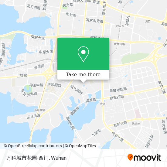 万科城市花园-西门 map
