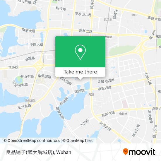 良品铺子(武大航域店) map
