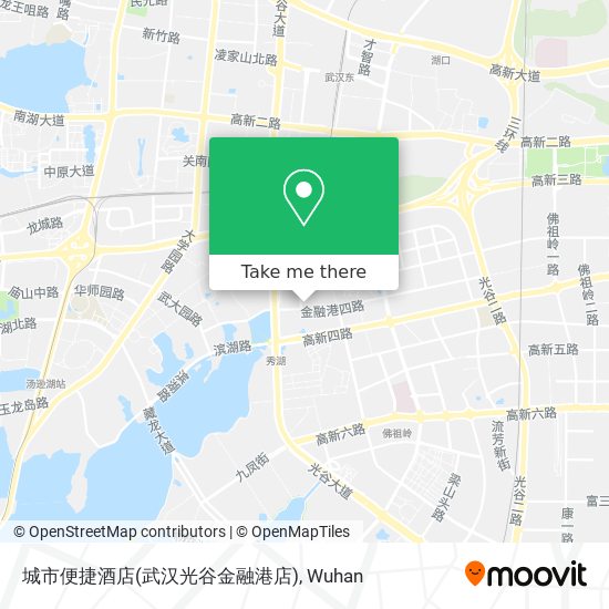 城市便捷酒店(武汉光谷金融港店) map