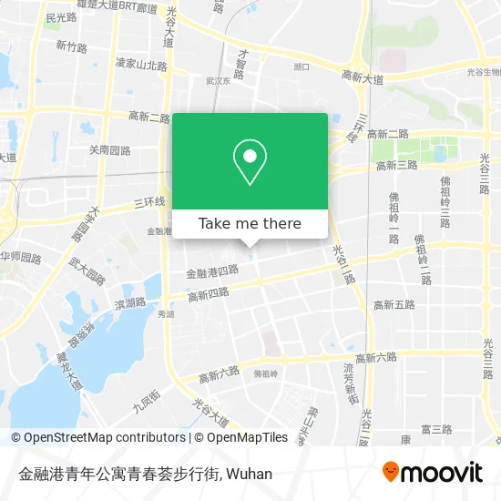 金融港青年公寓青春荟步行街 map