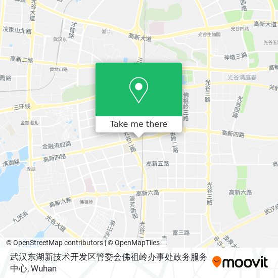 武汉东湖新技术开发区管委会佛祖岭办事处政务服务中心 map