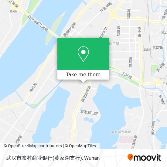 武汉市农村商业银行(黄家湖支行) map