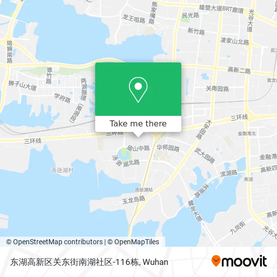 东湖高新区关东街南湖社区-116栋 map