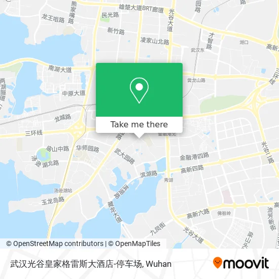 武汉光谷皇家格雷斯大酒店-停车场 map
