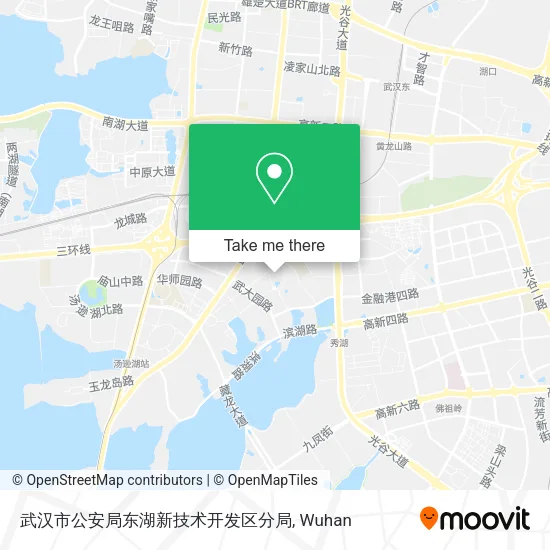 武汉市公安局东湖新技术开发区分局 map