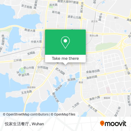 悦家生活餐厅. map