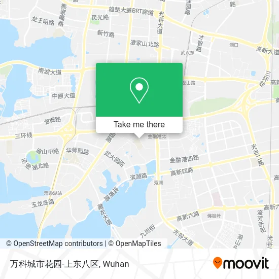 万科城市花园-上东八区 map