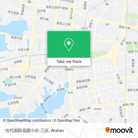 当代国际花园小区-三区 map