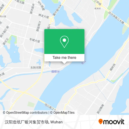 汉阳造纸厂银河集贸市场 map
