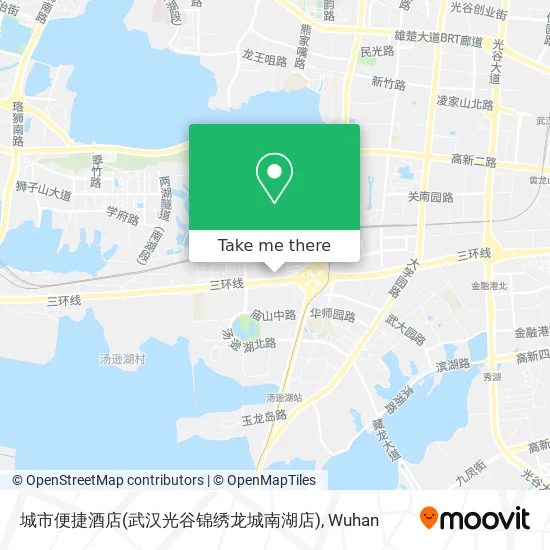 城市便捷酒店(武汉光谷锦绣龙城南湖店) map