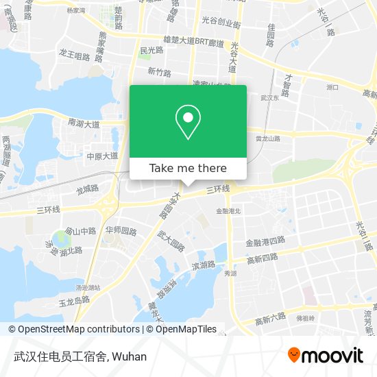 武汉住电员工宿舍 map
