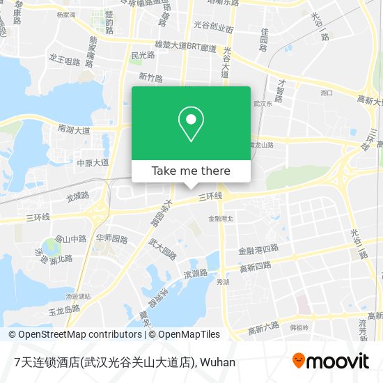 7天连锁酒店(武汉光谷关山大道店) map