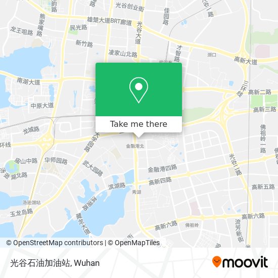 光谷石油加油站 map
