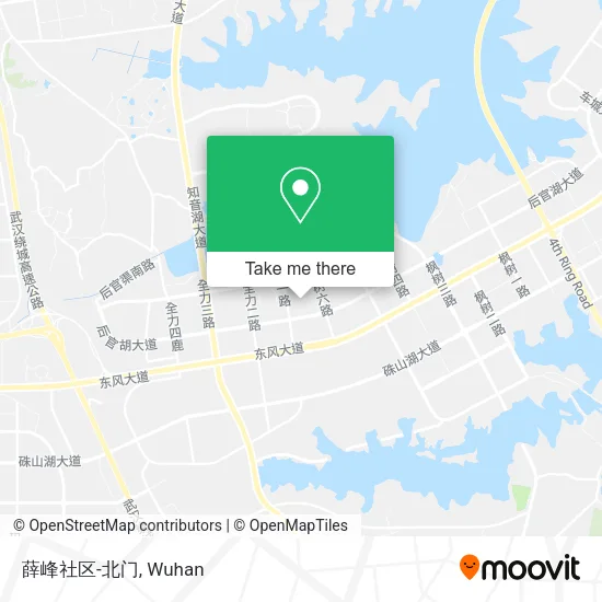薛峰社区-北门 map