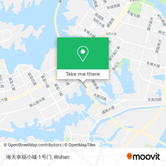 海天幸福小城-1号门 map