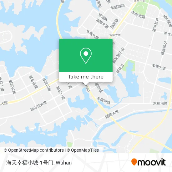 海天幸福小城-1号门 map