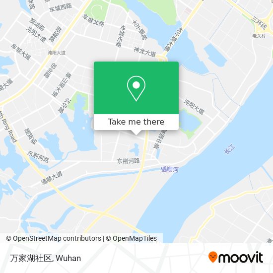 万家湖社区 map