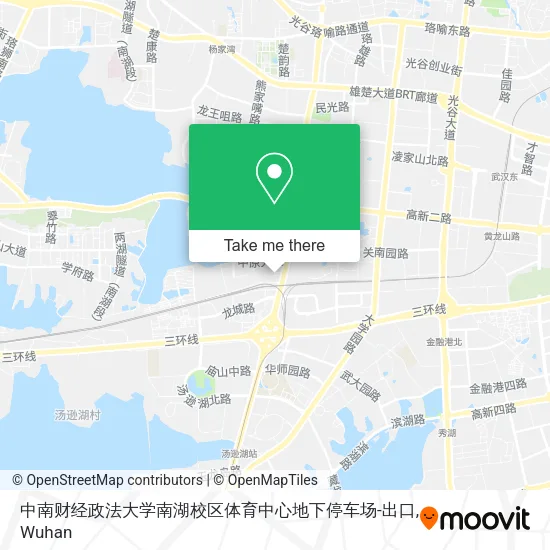 中南财经政法大学南湖校区体育中心地下停车场-出口 map