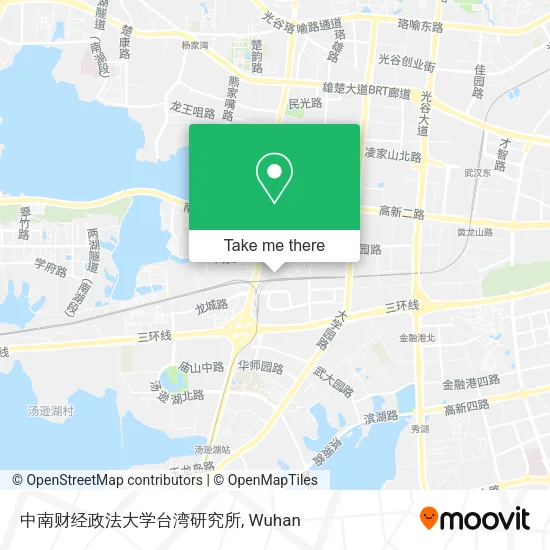 中南财经政法大学台湾研究所 map