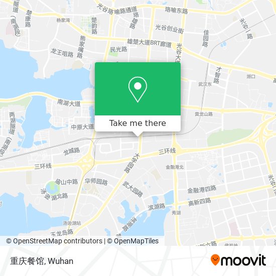 重庆餐馆 map