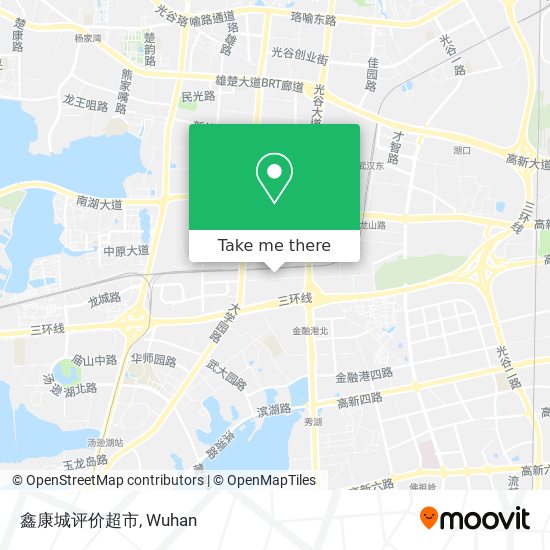 鑫康城评价超市 map