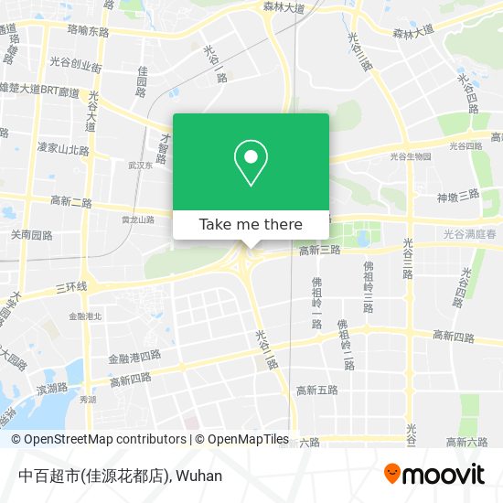 中百超市(佳源花都店) map