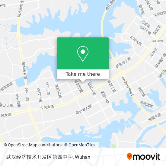 武汉经济技术开发区第四中学 map