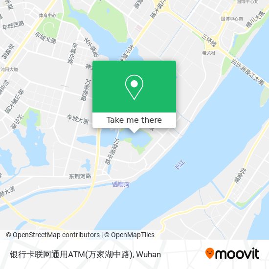 银行卡联网通用ATM(万家湖中路) map