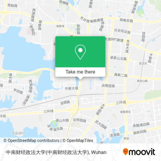 中南财经政法大学 map