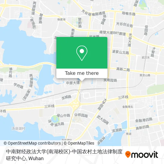 中南财经政法大学(南湖校区)-中国农村土地法律制度研究中心 map