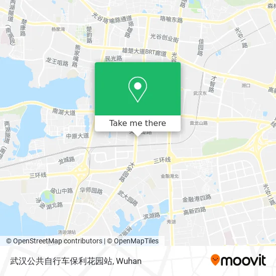 武汉公共自行车保利花园站 map