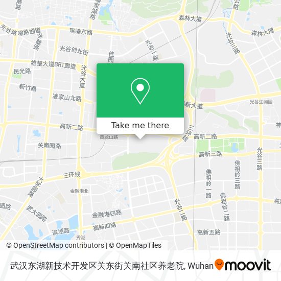 武汉东湖新技术开发区关东街关南社区养老院 map