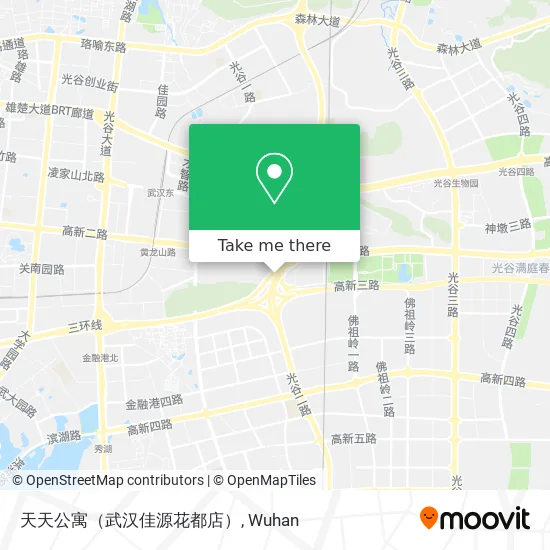 天天公寓（武汉佳源花都店） map