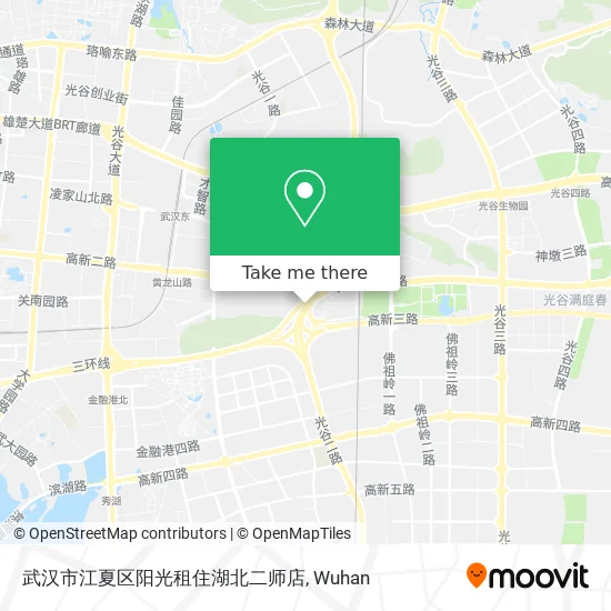 武汉市江夏区阳光租住湖北二师店 map