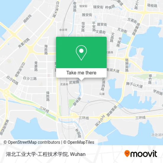 湖北工业大学-工程技术学院 map