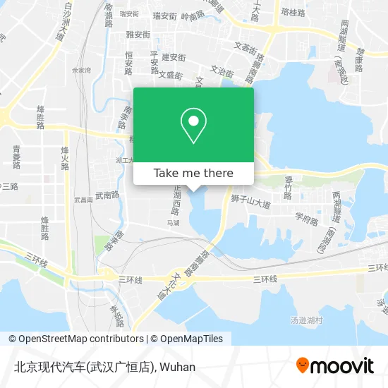 北京现代汽车(武汉广恒店) map