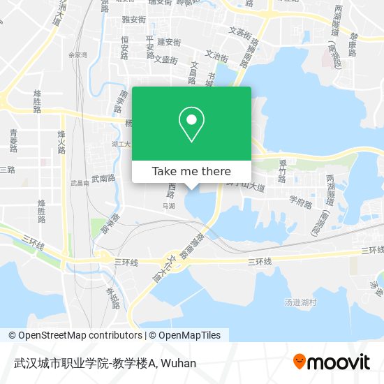 武汉城市职业学院-教学楼A map