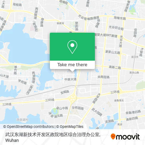 武汉东湖新技术开发区政院地区综合治理办公室 map