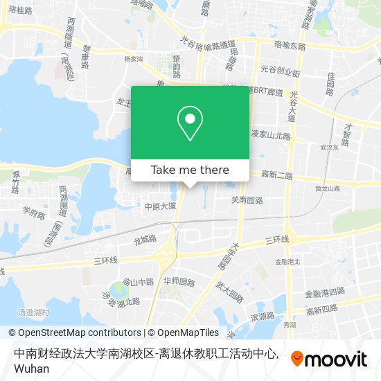 中南财经政法大学南湖校区-离退休教职工活动中心 map