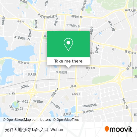 光谷天地-沃尔玛出入口 map