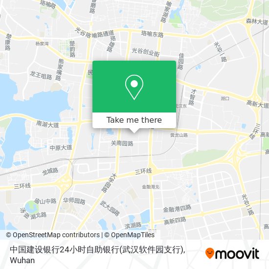 中国建设银行24小时自助银行(武汉软件园支行) map