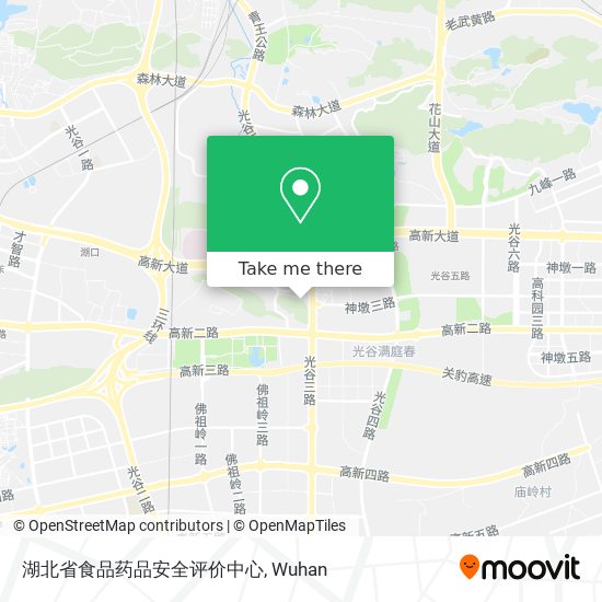 湖北省食品药品安全评价中心 map