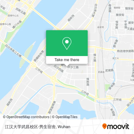 江汉大学武昌校区-男生宿舍 map