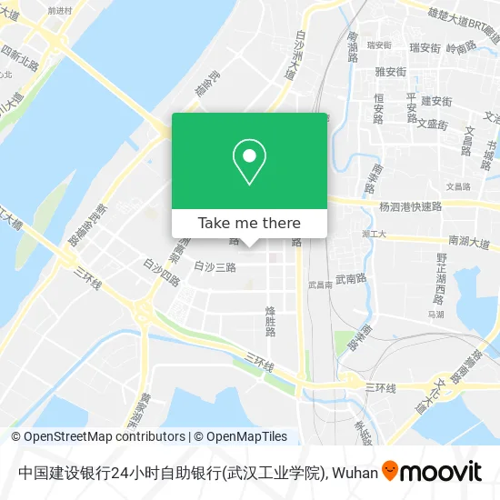 中国建设银行24小时自助银行(武汉工业学院) map