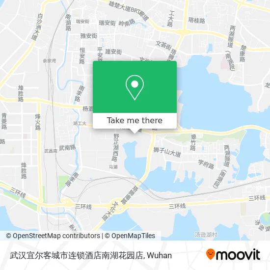 武汉宜尔客城市连锁酒店南湖花园店 map