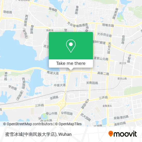 蜜雪冰城(中南民族大学店) map