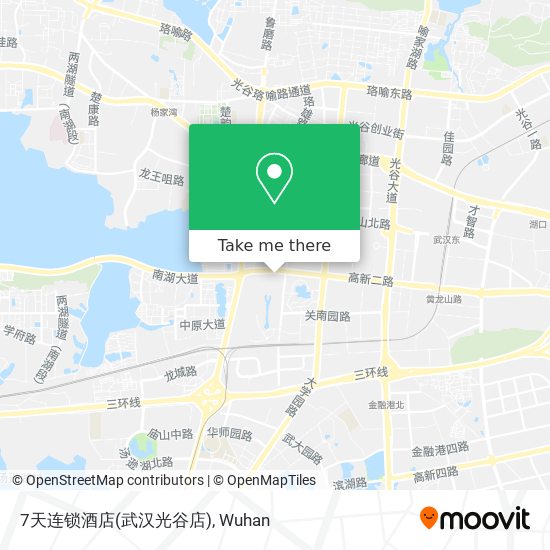 7天连锁酒店(武汉光谷店) map