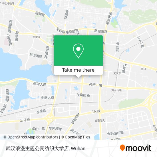 武汉浪漫主题公寓纺织大学店 map